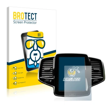 Front side of a product packaging with the brand logo BROTECT. Next to it is the device Volvo XC90 Senus 2015-2017 shown with 