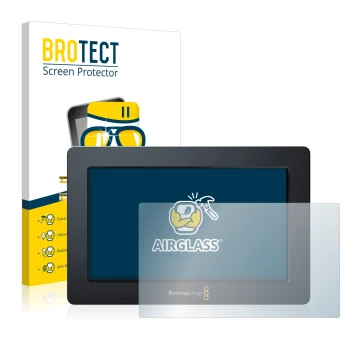 Front side of a product packaging with the brand logo BROTECT. Next to it is the device Blackmagic Design Blackmagic Video Ass