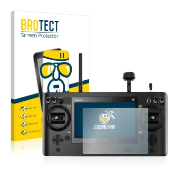 Front side of a product packaging with the brand logo BROTECT. Next to it is the device Yuneec ST16 shown with the correspondi