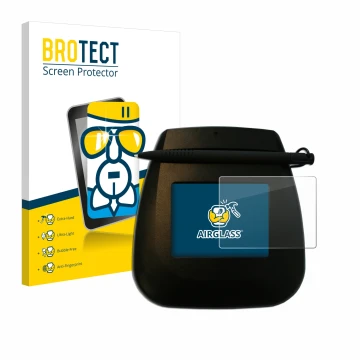 Front side of a product packaging with the brand logo BROTECT. Next to it is the device ePadLink ePad Ink shown with the corre