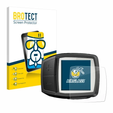 Front side of a product packaging with the brand logo BROTECT. Next to it is the device Bosch Purion shown with the correspond