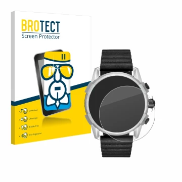 Front side of a product packaging with the brand logo BROTECT. Next to it is the device Diesel On Full Guard 2.5 shown with th
