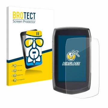 Front side of a product packaging with the brand logo BROTECT. Next to it is the device A-Rival Teasi One Classic shown with t