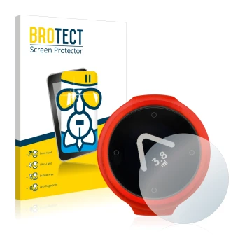 Front side of a product packaging with the brand logo BROTECT. Next to it is the device Beeline Velo shown with the correspond