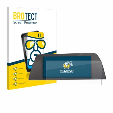 Front side of a product packaging with the brand logo BROTECT. Next to it is the device BMW 5 F10 2010-2013 Infotainment Syste
