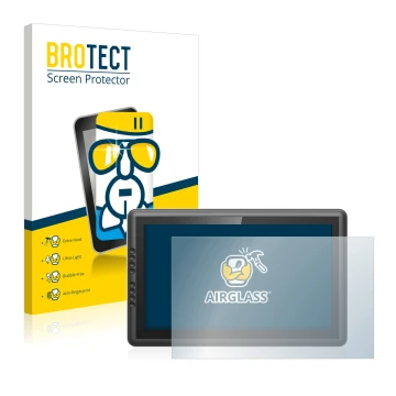 Front side of a product packaging with the brand logo BROTECT. Next to it is the device XP-Pen Artist 16 Pro 15.6
