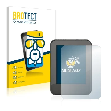 Front side of a product packaging with the brand logo BROTECT. Next to it is the device Neodrives neoMMI Z20 shown with the co