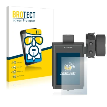 Front side of a product packaging with the brand logo BROTECT. Next to it is the device FlySky FS-NB4 shown with the correspon