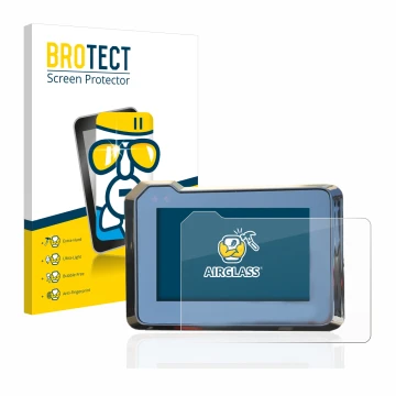 Front side of a product packaging with the brand logo BROTECT. Next to it is the device KTM 1290 Super Duke R 2020/2022 TFT-Di