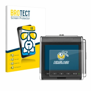 Front side of a product packaging with the brand logo BROTECT. Next to it is the device Hasselblad CFV II-2 50C 907X shown wit