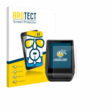 Front side of a product packaging with the brand logo BROTECT. Next to it is the device Bosch Nyon 2020 shown with the corresp