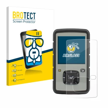 Front side of a product packaging with the brand logo BROTECT. Next to it is the device TPL Birdy Slim shown with the correspo