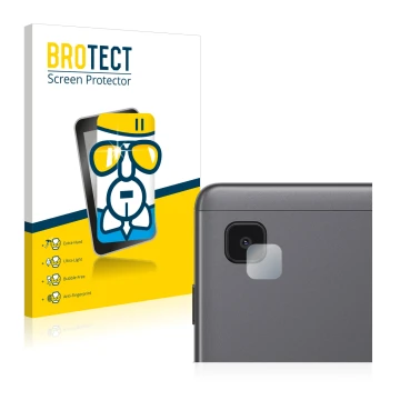 Front side of a product packaging with the brand logo BROTECT. Next to it is the device Samsung Galaxy Tab A7 Lite Wi-Fi 2021 