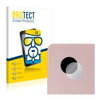 Front side of a product packaging with the brand logo BROTECT. Next to it is the device Samsung Galaxy Tab A8 LTE (ONLY Camera