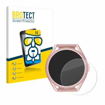 Front side of a product packaging with the brand logo BROTECT. Next to it is the device Michael Kors Access MKGO Gen 5E MKT 51