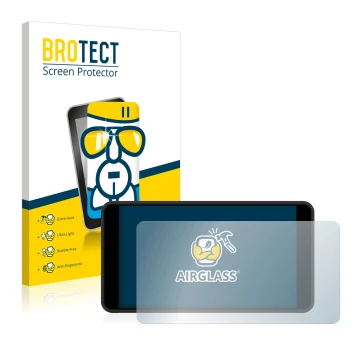 Front side of a product packaging with the brand logo BROTECT. Next to it is the device Portkeys PT5 II shown with the corresp
