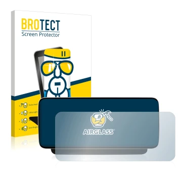 Front side of a product packaging with the brand logo BROTECT. Next to it is the device Koason Mercedes-Benz E W212 S212 12.3