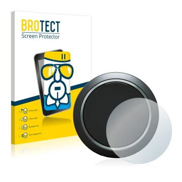 Front side of a product packaging with the brand logo BROTECT. Next to it is the device OOONO CO-Driver NO1 shown with the cor