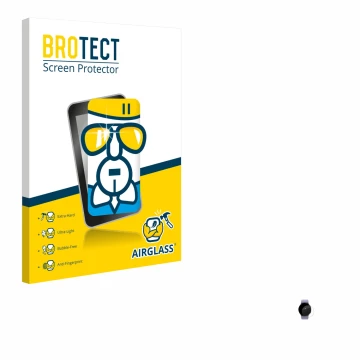 Front side of a product packaging with the brand logo BROTECT. Next to it is the device Samsung Galaxy Watch 5 (40mm) shown wi
