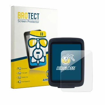 Front side of a product packaging with the brand logo BROTECT. Next to it is the device Sigma BC 10.0 WL shown with the corres
