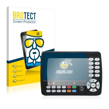 Front side of a product packaging with the brand logo BROTECT. Next to it is the device Satlink ST-5150 DVB-S/S2/T/T2/C shown 