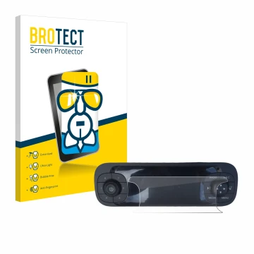 Front side of a product packaging with the brand logo BROTECT. Next to it is the device Fiat Panda 2019 shown with the corresp