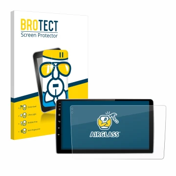 Front side of a product packaging with the brand logo BROTECT. Next to it is the device Junsun V1 pro 9