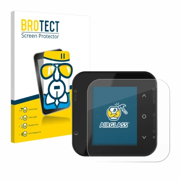 Front side of a product packaging with the brand logo BROTECT. Next to it is the device ISDT Air8 shown with the corresponding