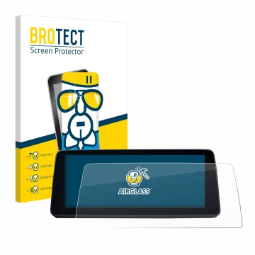 Front side of a product packaging with the brand logo BROTECT. Next to it is the device BMW 5 G30/G31 2017-2019 shown with the