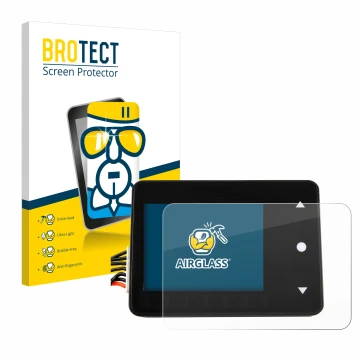 Front side of a product packaging with the brand logo BROTECT. Next to it is the device Spektrum Smart Technology XBC100 shown