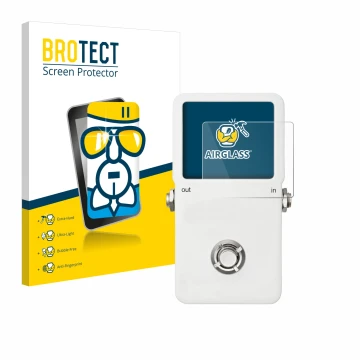 Front side of a product packaging with the brand logo BROTECT. Next to it is the device TC Electronic POLYTUNE shown with the 