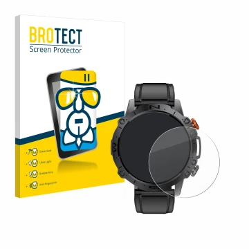 Front side of a product packaging with the brand logo BROTECT. Next to it is the device LIGE DFA-ST19 1.43