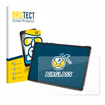 Front side of a product packaging with the brand logo BROTECT. Next to it is the device Yestel T13 shown with the correspondin