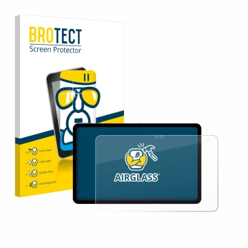 Front side of a product packaging with the brand logo BROTECT. Next to it is the device Peaq PET 10980-F628E shown with the co