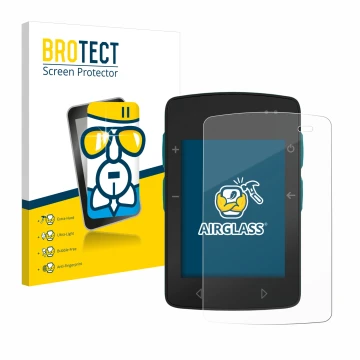 Front side of a product packaging with the brand logo BROTECT. Next to it is the device TwoNav Roc shown with the correspondin