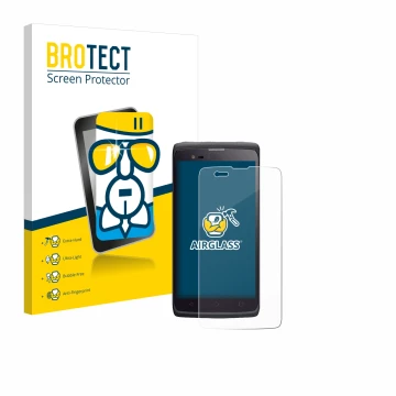 Front side of a product packaging with the brand logo BROTECT. Next to it is the device Almex cruise.1 shown with the correspo