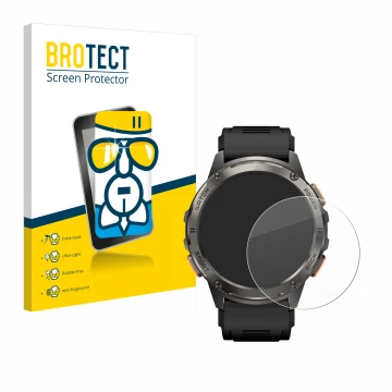 Front side of a product packaging with the brand logo BROTECT. Next to it is the device Kospet Tank T3 shown with the correspo