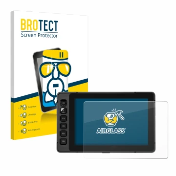 Front side of a product packaging with the brand logo BROTECT. Next to it is the device SmallHD Ultra 7 shown with the corresp