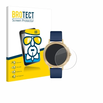 Front side of a product packaging with the brand logo BROTECT. Next to it is the device Reflex Active Series 25 shown with the