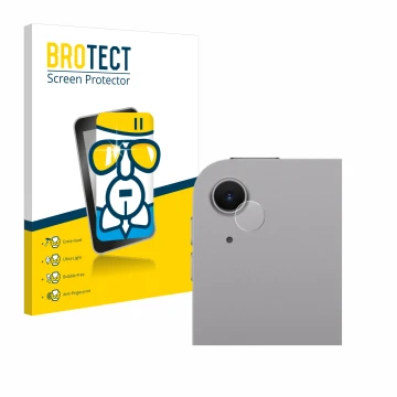 Front side of a product packaging with the brand logo BROTECT. Next to it is the device Apple iPad Air 11