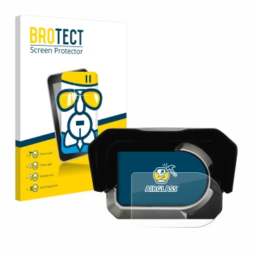 Front side of a product packaging with the brand logo BROTECT. Next to it is the device Kymco CV3 shown with the corresponding