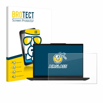 Front side of a product packaging with the brand logo BROTECT. Next to it is the device Lenovo ThinkPad P14s Gen 5 14