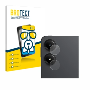 Front side of a product packaging with the brand logo BROTECT. Next to it is the device Xiaomi Redmi Pad Pro 5G (ONLY Camera L