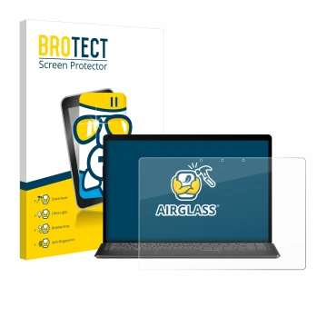 Front side of a product packaging with the brand logo BROTECT. Next to it is the device Minisforum V3 3-in-1 shown with the co
