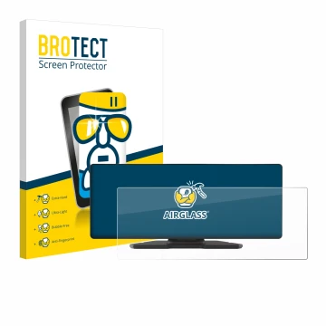 Front side of a product packaging with the brand logo BROTECT. Next to it is the device Carpuride W903 9.3