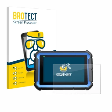 Front side of a product packaging with the brand logo BROTECT. Next to it is the device Topdon ArtiDiag Pro shown with the cor