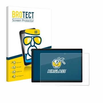 Front side of a product packaging with the brand logo BROTECT. Next to it is the device Meswao MES-B2 14