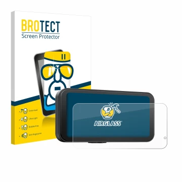 Front side of a product packaging with the brand logo BROTECT. Next to it is the device Volam JM5AMVL 6.25
