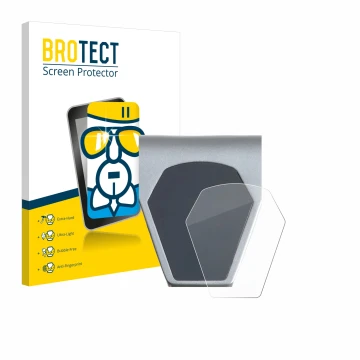 Front side of a product packaging with the brand logo BROTECT. Next to it is the device Epowerfun ePF-PULSE 960 shown with the