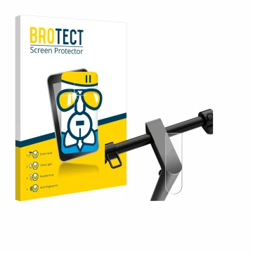 Front side of a product packaging with the brand logo BROTECT. Next to it is the device Navee S65 shown with the corresponding